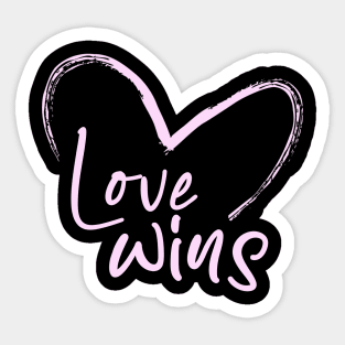 Love wins Sticker